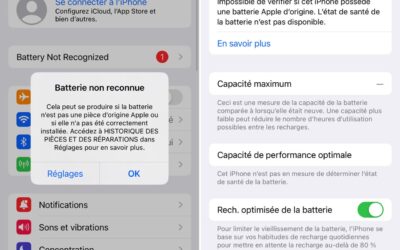 Réparation : iOS 18.1 Facilite l’Accès aux Informations sur les Batteries Tierces
